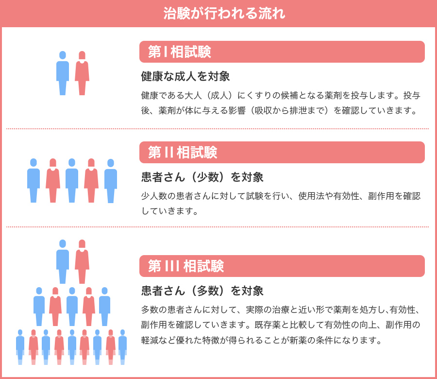 治験が行われる流れ